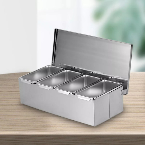 Bandejas Para Caja De Condimentos De Acero Inoxidable