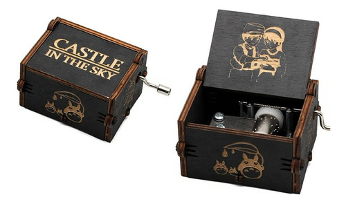  Caja Musical Madera Castillo En El Cielo -castle In The Sky