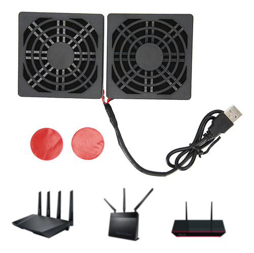 Ventilador De Enrutador De Computadora Con Cubierta Antipolv