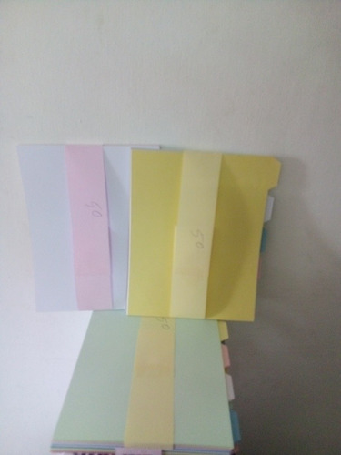 Imagen 1 de 5 de Separadores De Carpetas Tamaño Carta 5 Div. Colores Surtidos