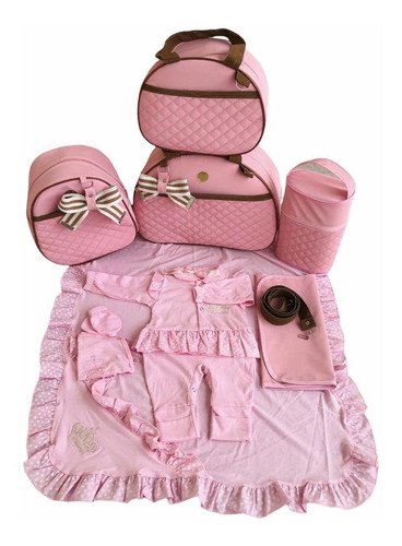 Bolsa Maternidade De Menina Com Saída Maternidade Rosa