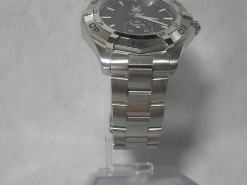 Relogio Tag Heuer Aquagracer Waf1014 Big Date Autêntico Prateado Prateado Preto (Usado)