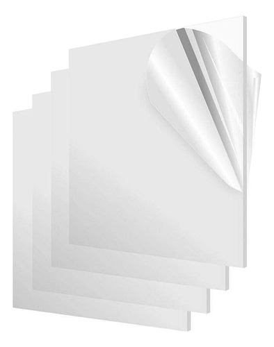 Lamina Acrilica Transparente Plexigla Fundido 8 X 8  Panel