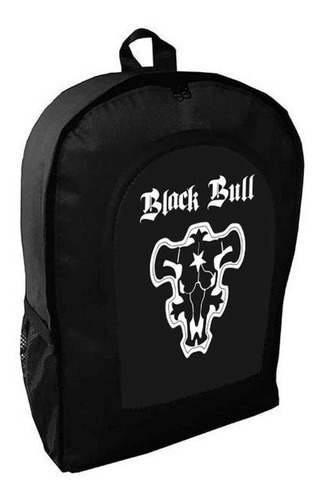 Mochila Negra  Black Clover Anime Adulto / Escolar A10