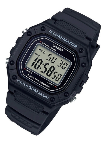 Imagen 2 de 8 de Reloj Casio Hombre W-218h Casual Deportivo Resistente 50m
