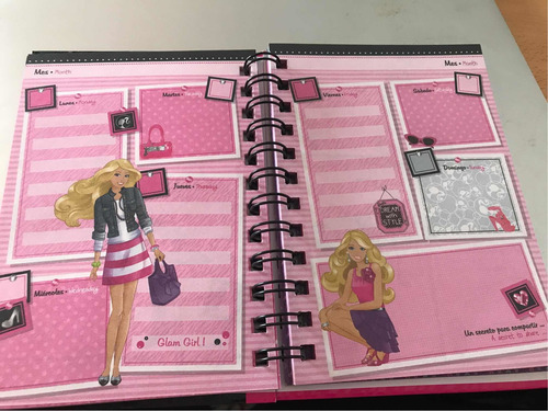 Imagen 7 de 7 de Agenda Para Niño Y Niña-modelos Hot Wheels Y Barbie