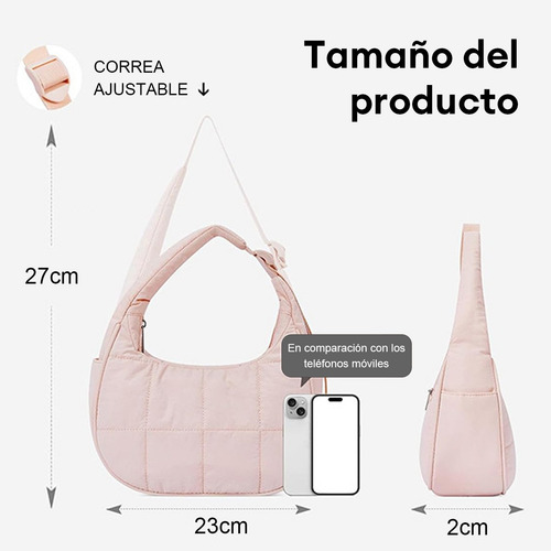 Bolso De Mujer Con Correas Ajustables Para Un Solo Hombro