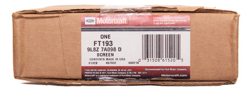 Filtro Aceite Caja Automática (6f35) 6 Vel Ford Fusion 13-20