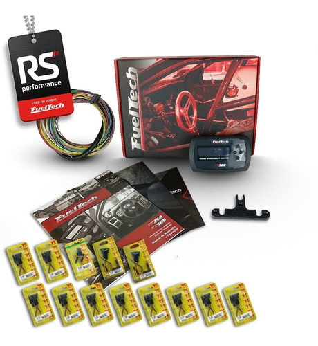 Imagem 7 de 7 de Fueltech Ft300 3m + Brindes + Kit 13 Chicotes Gm 8 Bicos