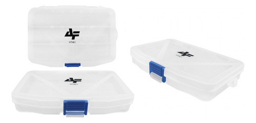 Estojo Organizador Pesca Albatroz 12 Divisórias 14x10cm H561 Cor Azul/Branco