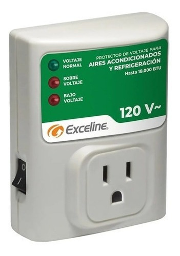 Protector De Voltaje Exceline Para Refrigeración Enchufable