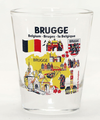 Brujas (brugge) Bélgica Puntos De Interés E Iconos Collage V