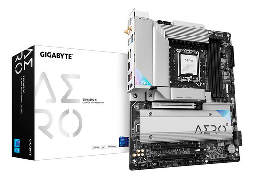 Tarjeta Madre Gigabyte Atx Z790 Aero G Socket Lga 1700 Color Blanco