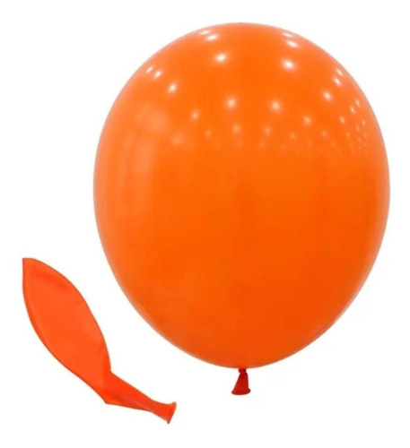 50 Globos Naranja Látex 10 Pulgadas High Quality