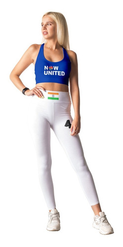 Conjunto Now United Infantil Cropped E Calça Legging Membros