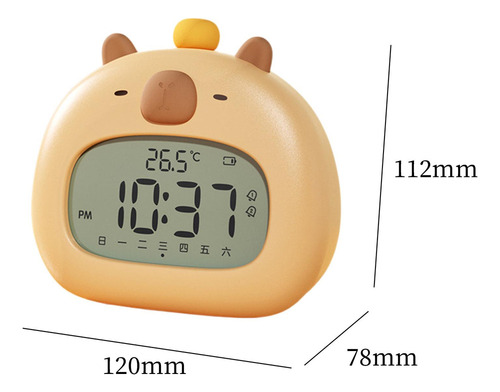 Reloj Despertador Digital Con Luz Nocturna Y Carga Usb Para
