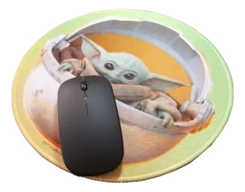 Mouse Pad Star Wars Baby Yoda Original De Disney 