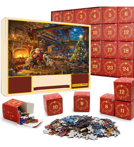 Rompecabezas Navideño, Juego De Rompecabezas Estilo C