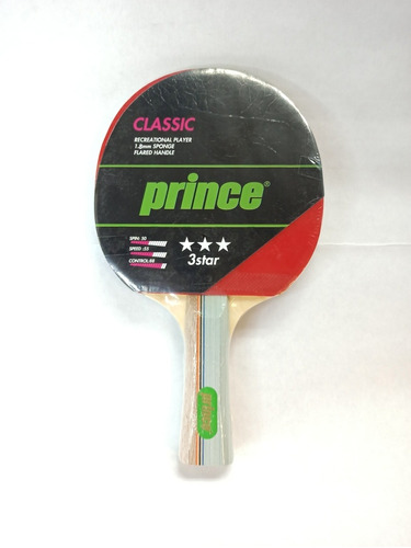 Raqueta Pin Pong Prince Classico 3 Estrellas 