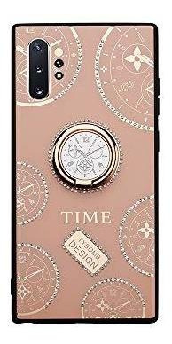 Estuche Para Galaxy Note 10 Plus Awin Lujoso Reloj Tiempo Ck