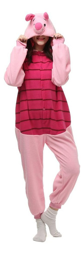 Mono Adulto. Pijama De Disfraz Para Mujer Y Joven (xl) Rosa