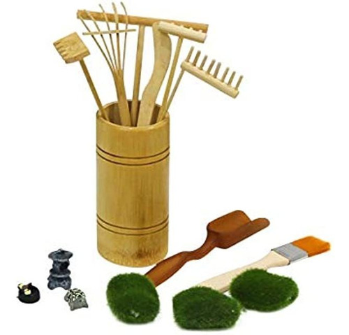 Mini Zen Garden Rake Tool - Kit De Meditación Para Jardín C