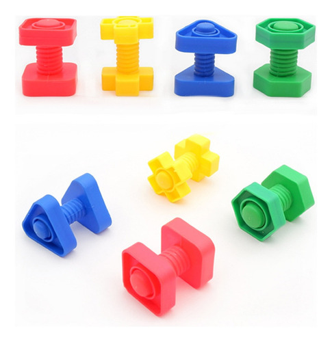 Juego De Bloques De Construcción De Tornillos Y Bloques De
