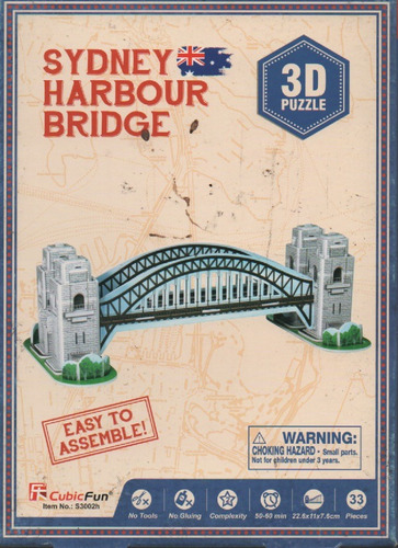 Puzzle 3d Sydney Harbour Bridge S3002h