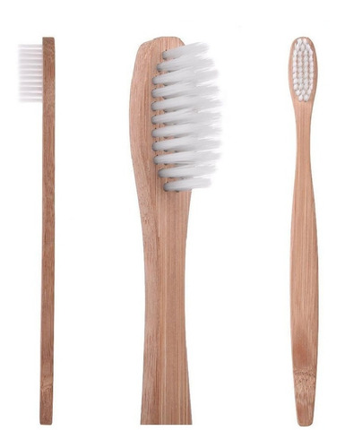 Envio Gratis 2 Pz Cepillo Dental Bamboo Ecológico Dura 6 Más