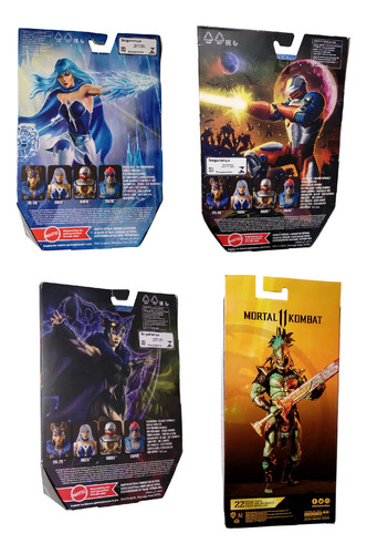 4pzas Figuras Accion Frosta, Roboto, Evil Lyn Y Kotal Kahn (Usado)