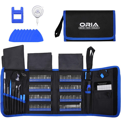 Set D/destornilladores Oria 142 En 1 C/estuche - Azul