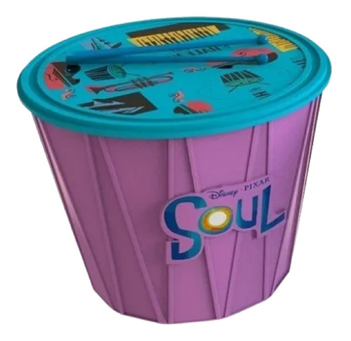 Balde Pochoclero Pelicula Soul Cine Disney Coleccionable 