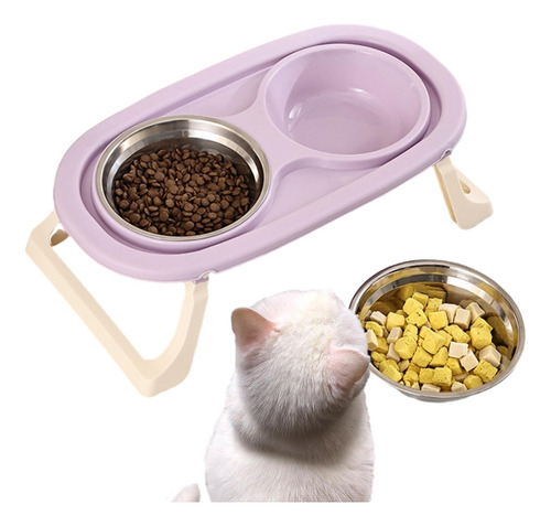 Cuenco De Agua Y Comida Para Gatos Cuenco Doble Para Gatos P
