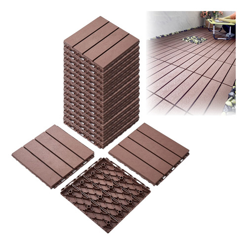 Botabay Azulejos De Plastico Entrelazados Para Terraza, Paqu