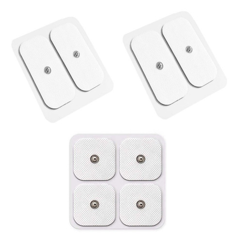 8 Electrodos Parches Pads Electro Reflex Energizer Beurer Color Blanco