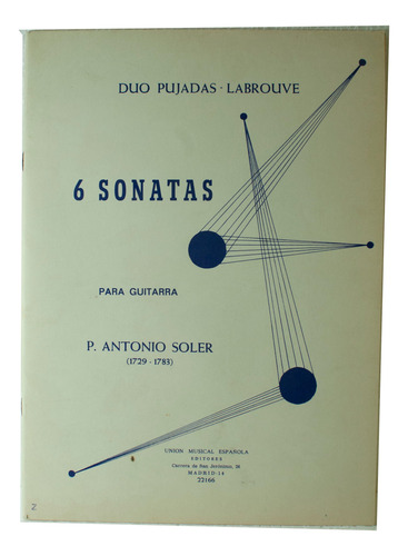 P. Antonio Soler 6 Sonatas Para Guitarra - Partitura