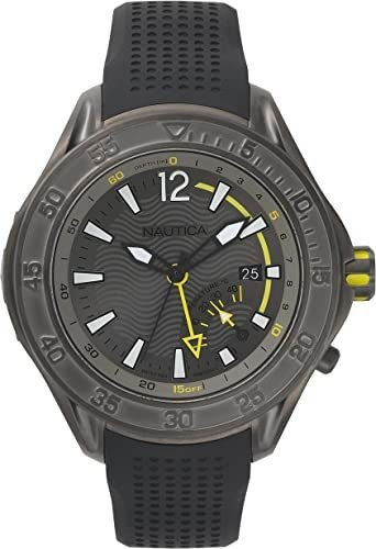 Nautica Breakwater - Reloj De Cuarzo De Acero Inoxidable