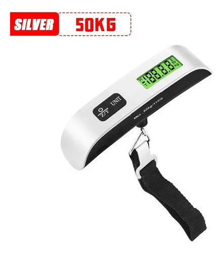 Q Báscula Electrónica Portátil 110 Lb/50 Kg Con Pantalla Lcd