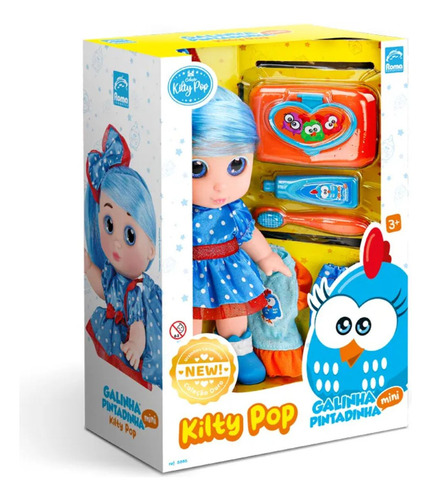 Boneca Roma Brinquedos Kilty Pop Galinha Pintadinha