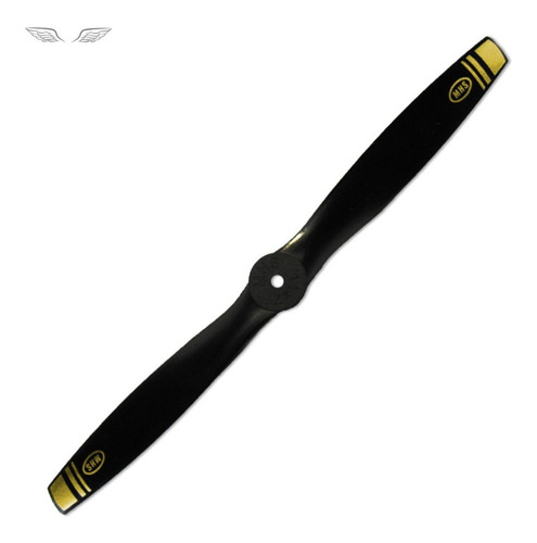 2 Hélices 11/7 Nylon Glow P/ Aeromodelo C/ Motor .50 A .61 Cor Preto
