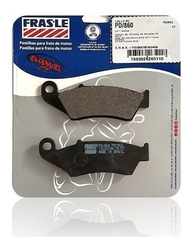 Pastilla Freno Frasle Pd860 Honda Crf 250 R 08-16