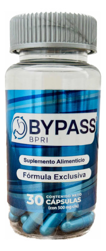 Bypass Azul Bpri 30 Caps Inhibidor Apetito Más Ingredientes