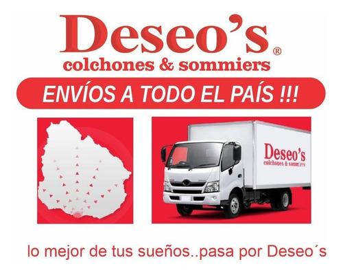 Imagen 6 de 8 de Sommier Deseo´s 1 Pza 88x188x28 Rivera D33 Eps C/eurotopd33