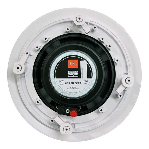 Par De Caixa De Embutir Jbl 6fr2r Arandela Redonda 50w Rms