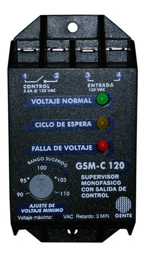 Supervisor Monofasico Salida De Control Para A/a Gsm-l 120v