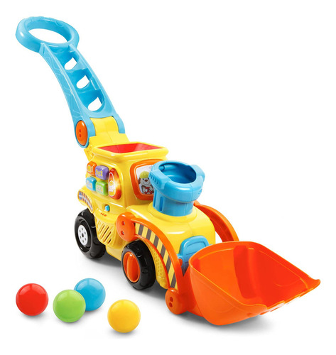 Vtech Bulldozer Pop-a-balls Push & Pop, Amarillo