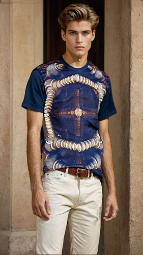 Playera Creativo 009 Hombre Estampado Casual