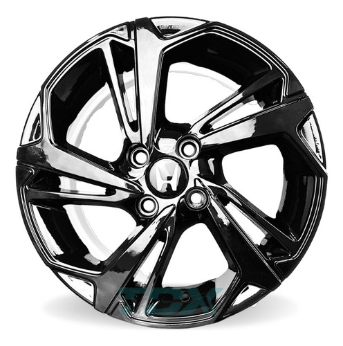 Rodas Honda Fit E City Aro 15 4x100 (jogo) + Bicos S279 Cor Black Piano