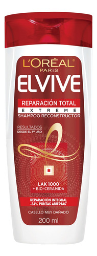 Shampoo Reparación Total Extreme Elvive L'Oréal 200ml