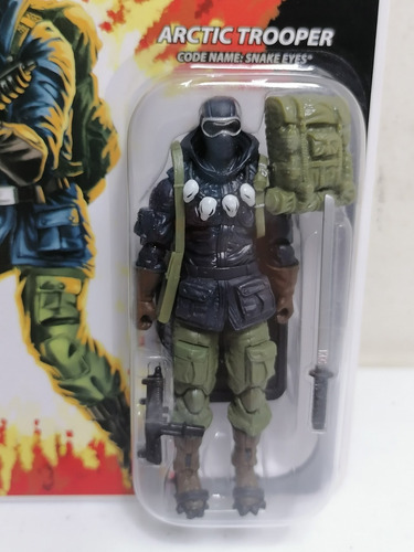 Gi Joe Rene Comic Series Arctic Trooper Snake Eyes 2007 25th